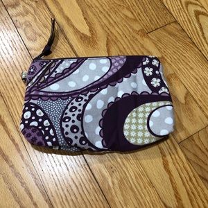 NWOT thirty one purple paisley mini pouch